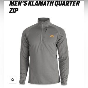 First lite ash grey Klamath Quarter Zip
